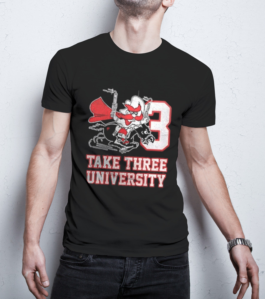 Texas Tech Red Raiders Take Three University Wreck 'Em 3 T-Shirt