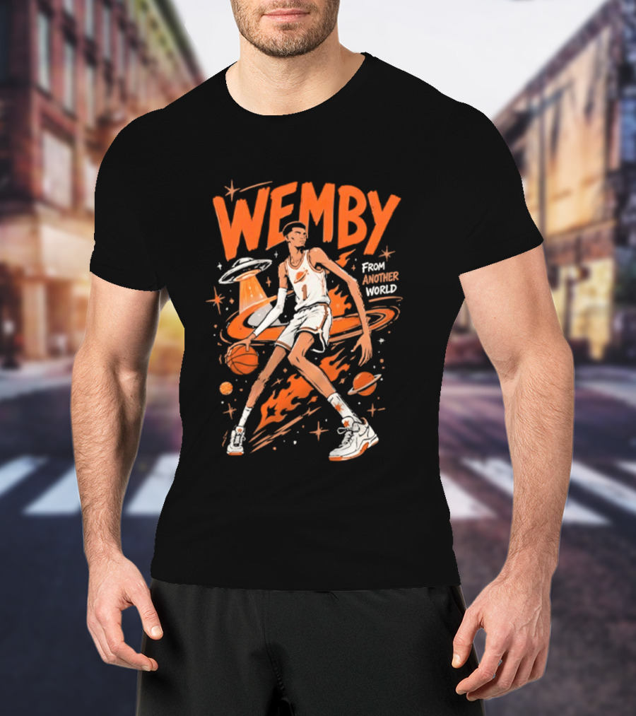 Wemby From Another World San Antonio Spurs Alien Victor Wembanyama T-Shirt