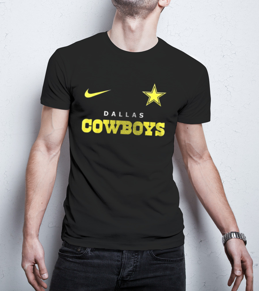 Dallas Cowboys Nike Batman Star Yellow T-Shirt