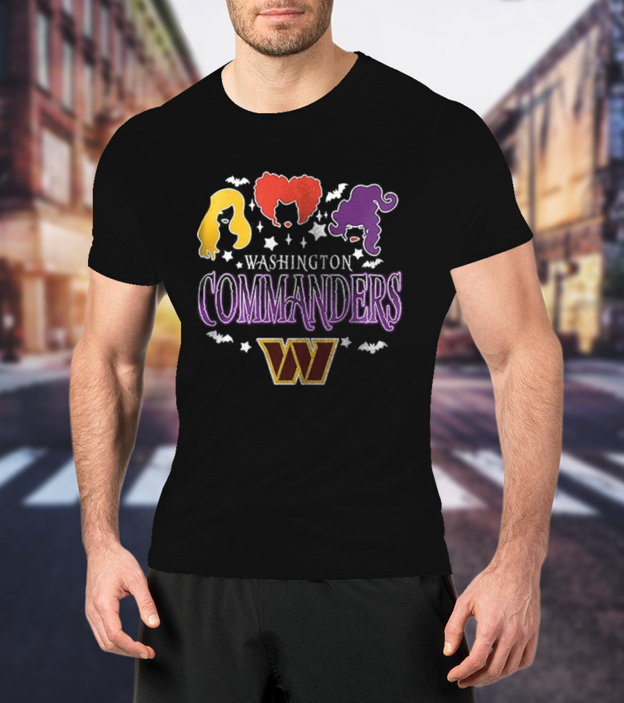 Washington Commanders You Can't Sit With Us Hocus Pocus Hair T-Shirt
