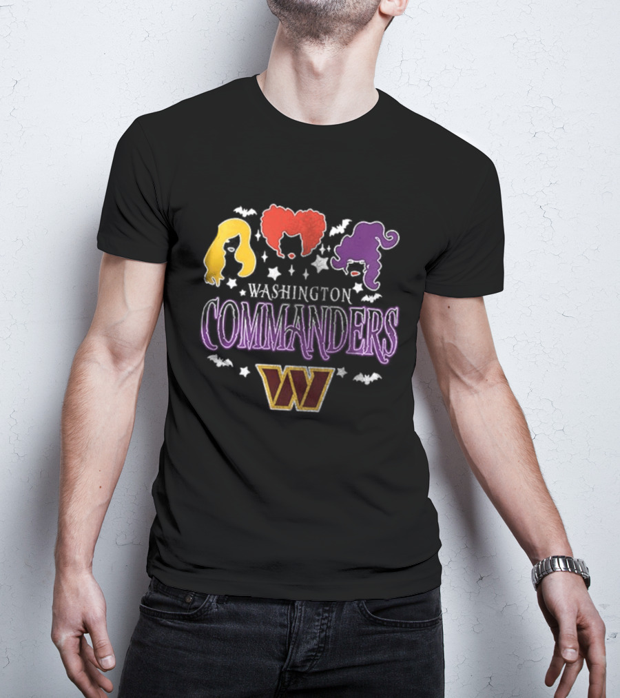 Washington Commanders You Can't Sit With Us Hocus Pocus Hair T-Shirt