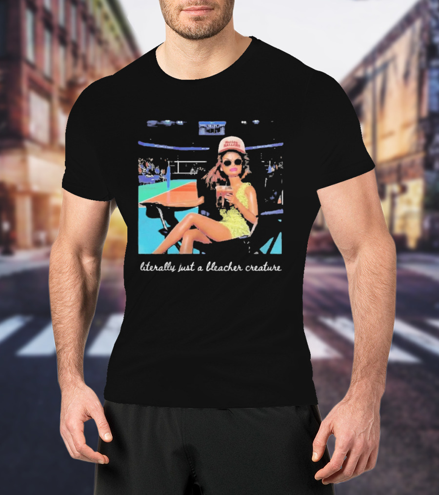 Barbie Maars Attack Volleyball Literally Just A Bleacher Creature T-Shirt
