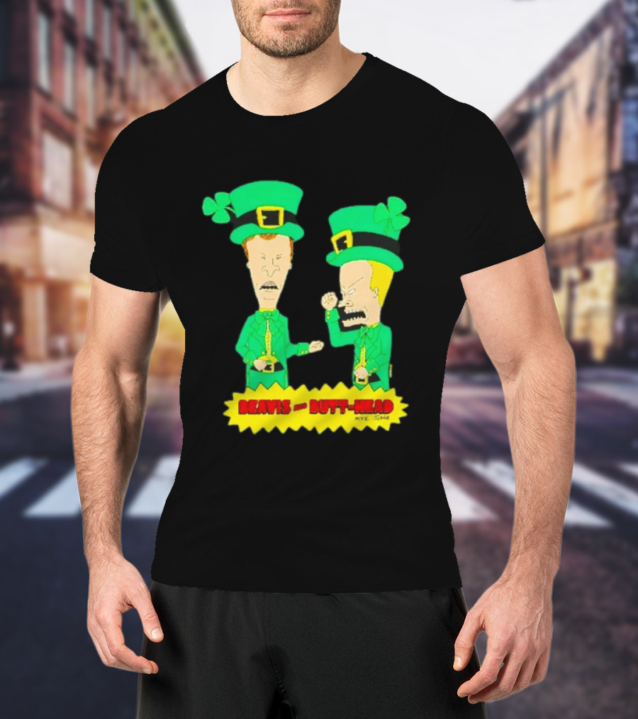 Beavis And Butt Head Leprechaun Costumes Green Bay Packers Mike Judge T-Shirt