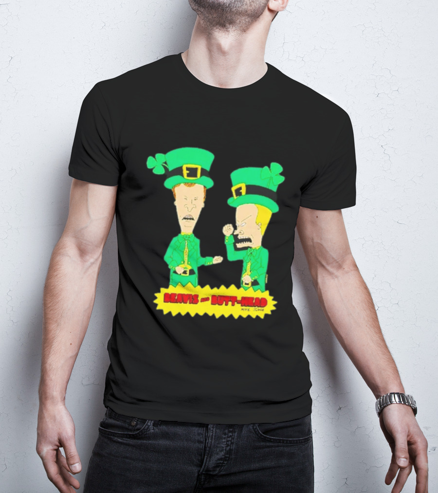 Beavis And Butt Head Leprechaun Costumes Green Bay Packers Mike Judge T-Shirt
