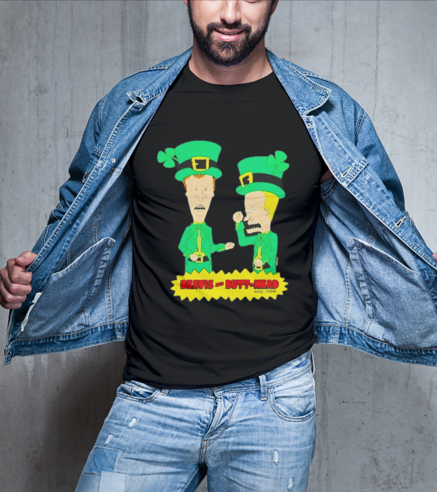 Beavis And Butt Head Leprechaun Costumes Green Bay Packers Mike Judge T-Shirt