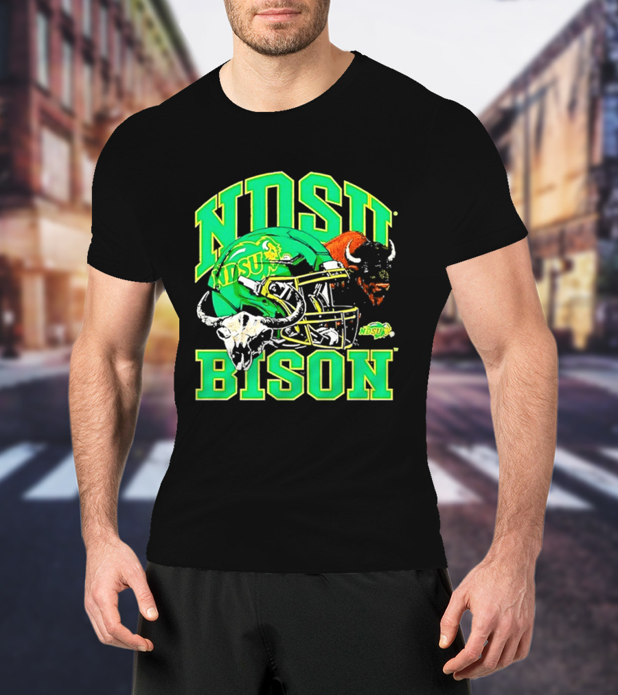 NDSU Bison Helmet Best NCAA Football Team Spirit T-Shirt