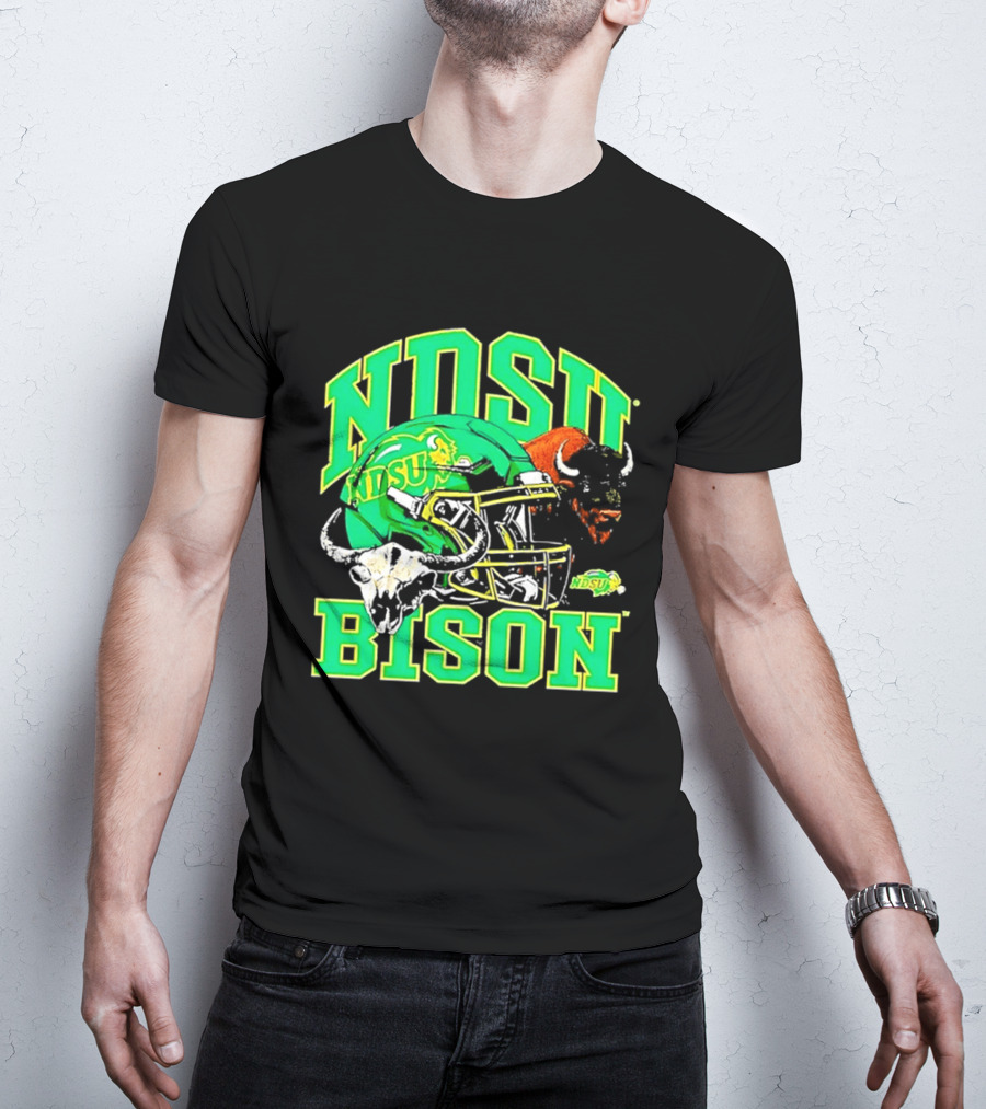 NDSU Bison Helmet Best NCAA Football Team Spirit T-Shirt