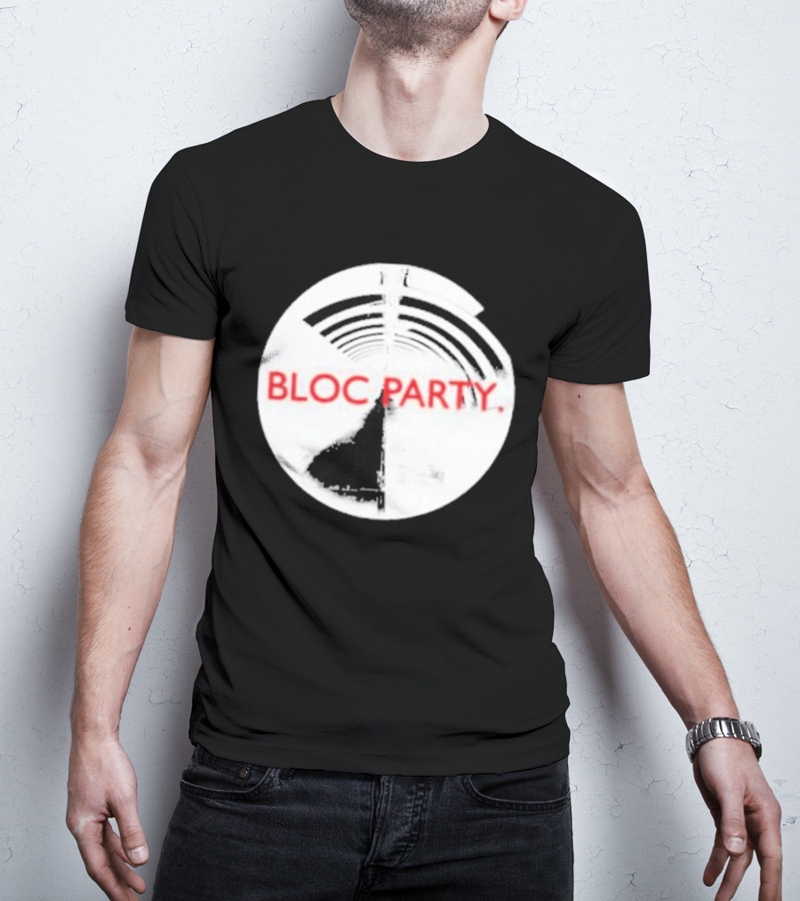 Bloc Party Anatomy Of A Brief Romance Black And White Circle T-Shirt