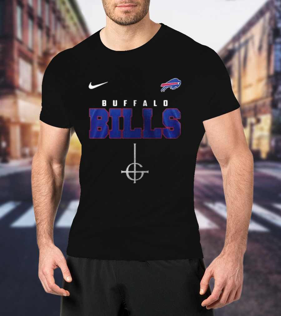 Buffalo Bills Nike Ghost Band Skeleton Collaboration T-Shirt