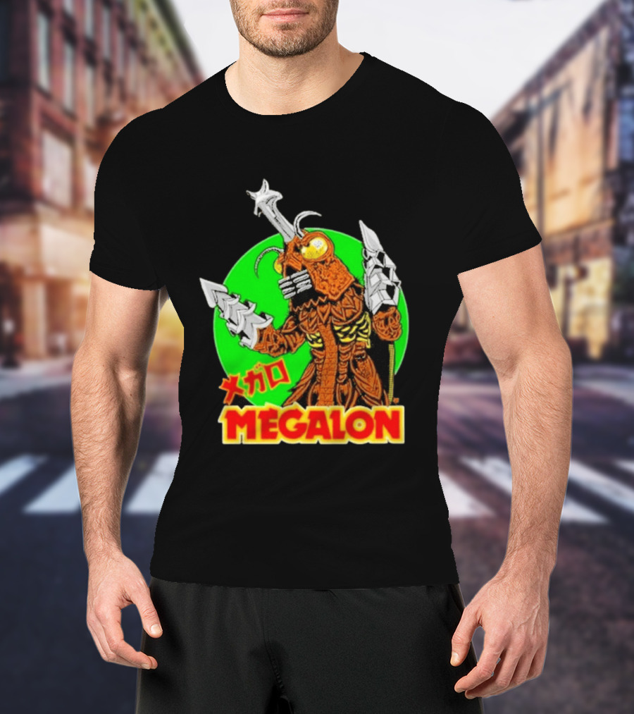 Cavitycolors Megalon Monster Kaiju Japanese Horror And Halloween T-Shirt
