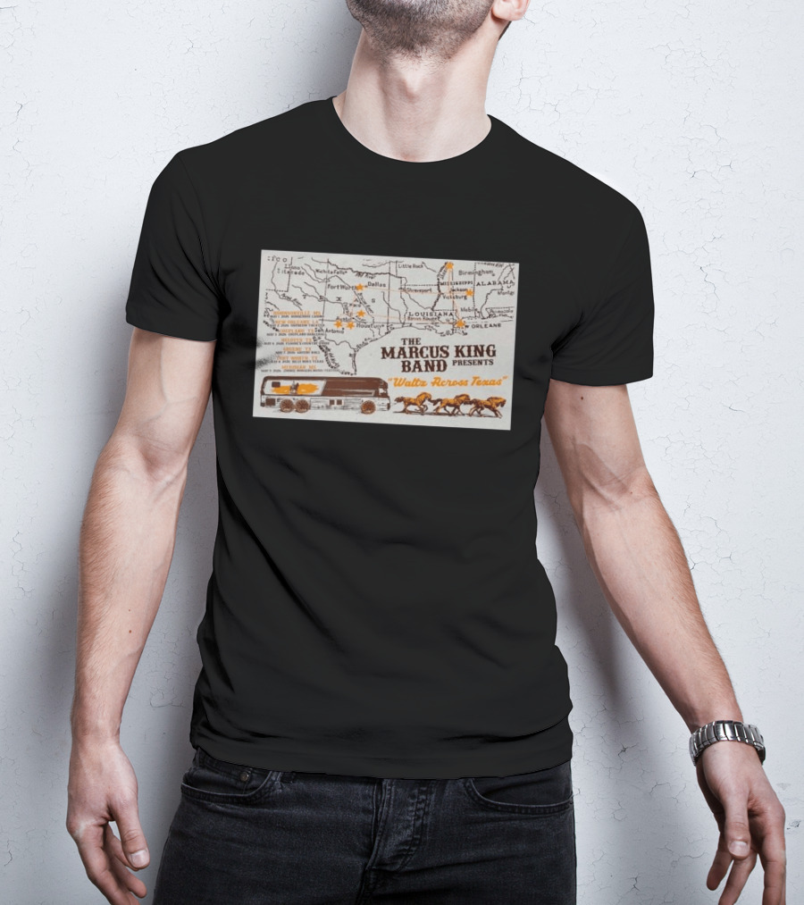 Marcus King Band Presents "Waltz Across Texas" Tour May 8 2026 Billy Bob's Fort Worth Texas T-Shirt