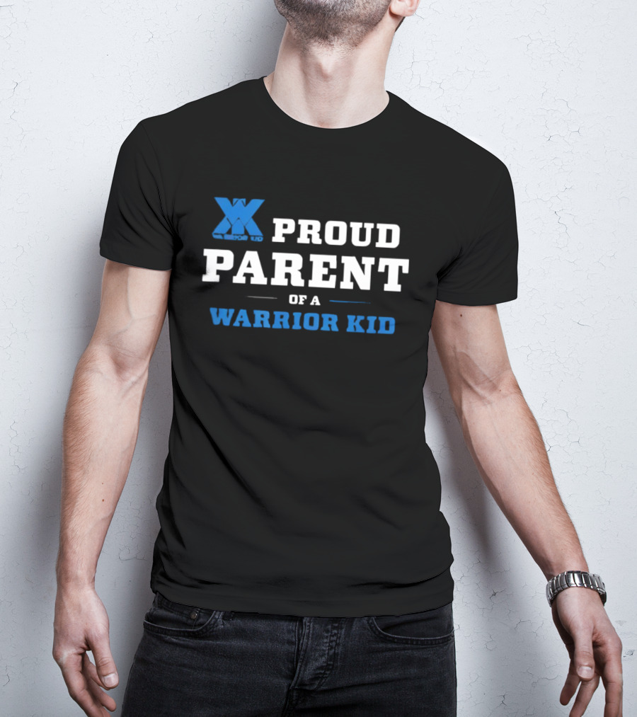 Proud Parent Of A Warrior Kid Blue XX T-Shirt