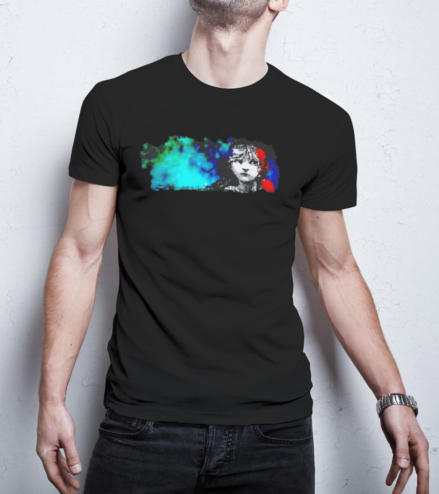 Rare Les Miserables Broadway Cosette Blue Red Watercolor T-Shirt