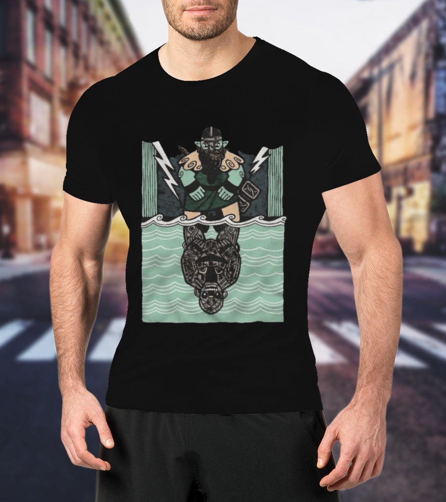 Reflections Of Tolv Norse Viking Thunder God And Mythology Reflection T-Shirt