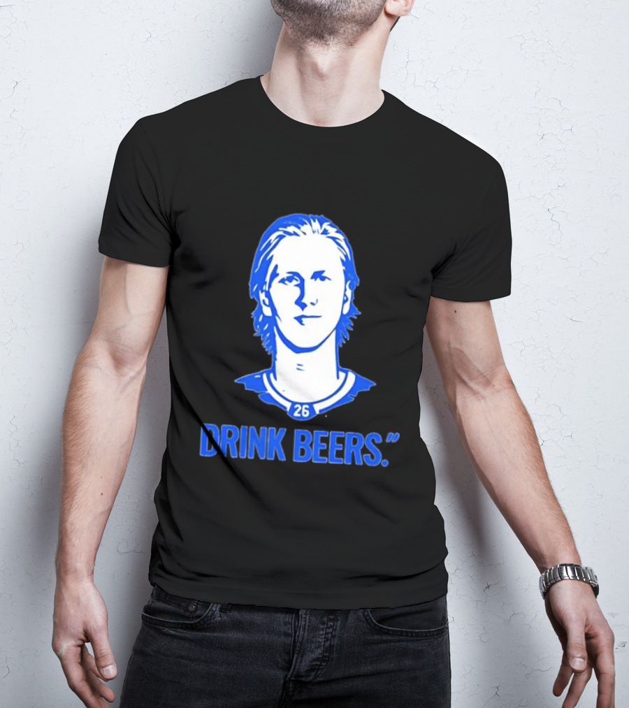 Sam Carrick Rasmus Dahlin Drink Beers Buffalo Sabres Hockey 26 T-Shirt
