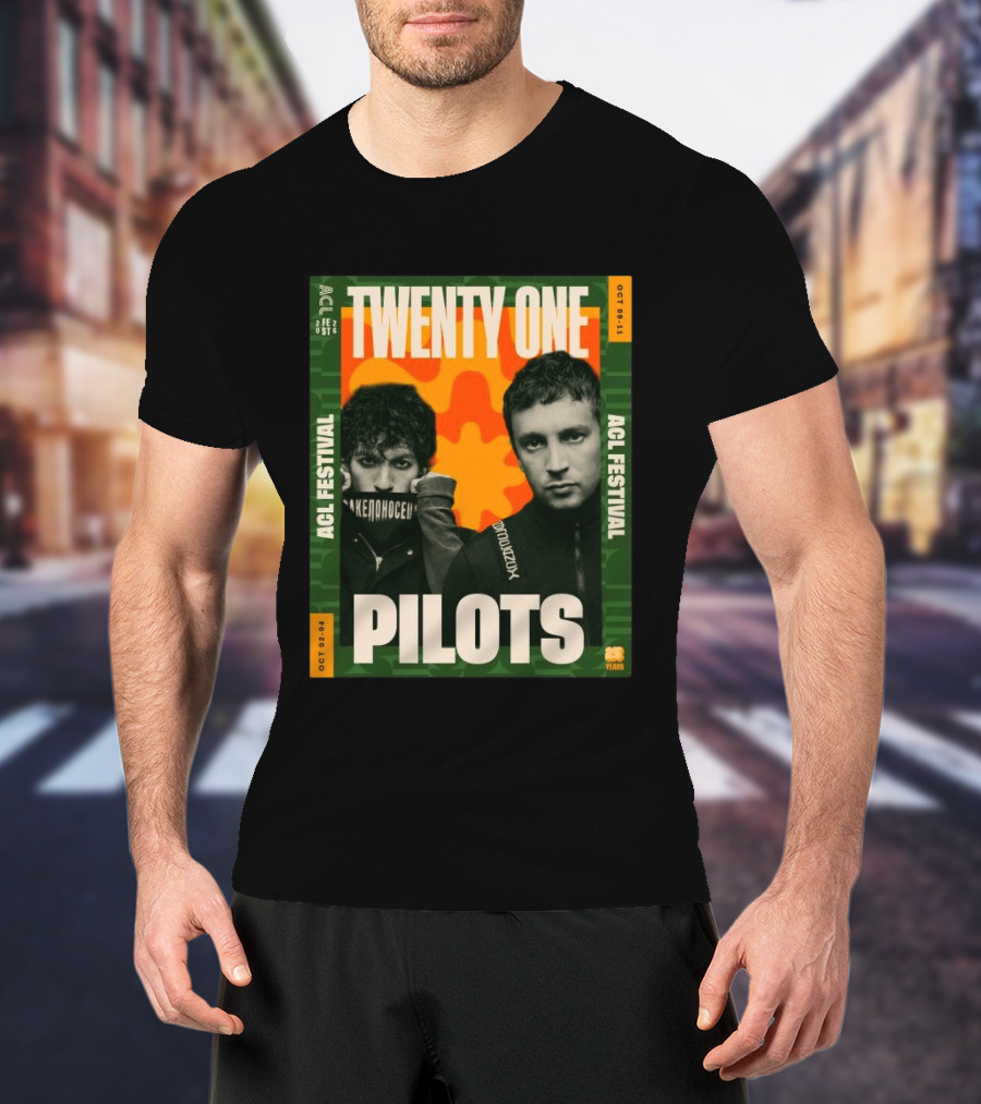 Twenty One Pilots ACL Festival October 2 4 And 9 11 2026 Event 21 Years T-Shirt
