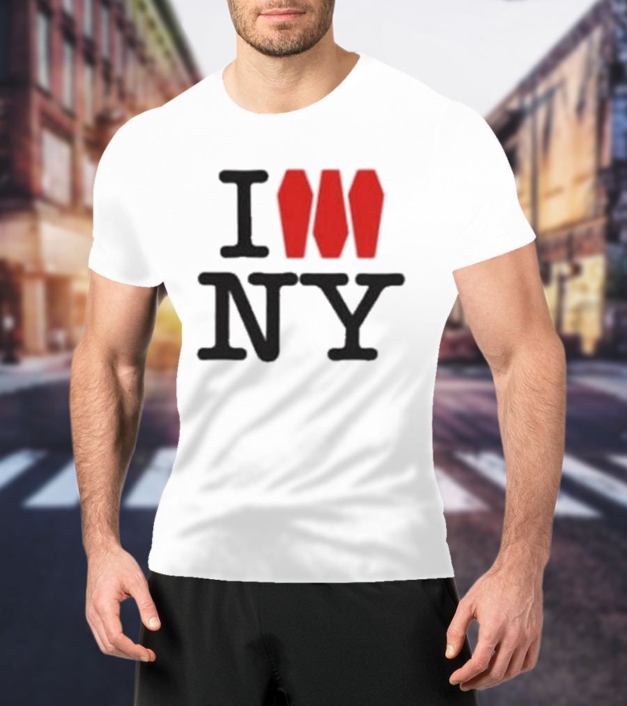I Love NY Coffin Icon Parody Trend T-Shirt