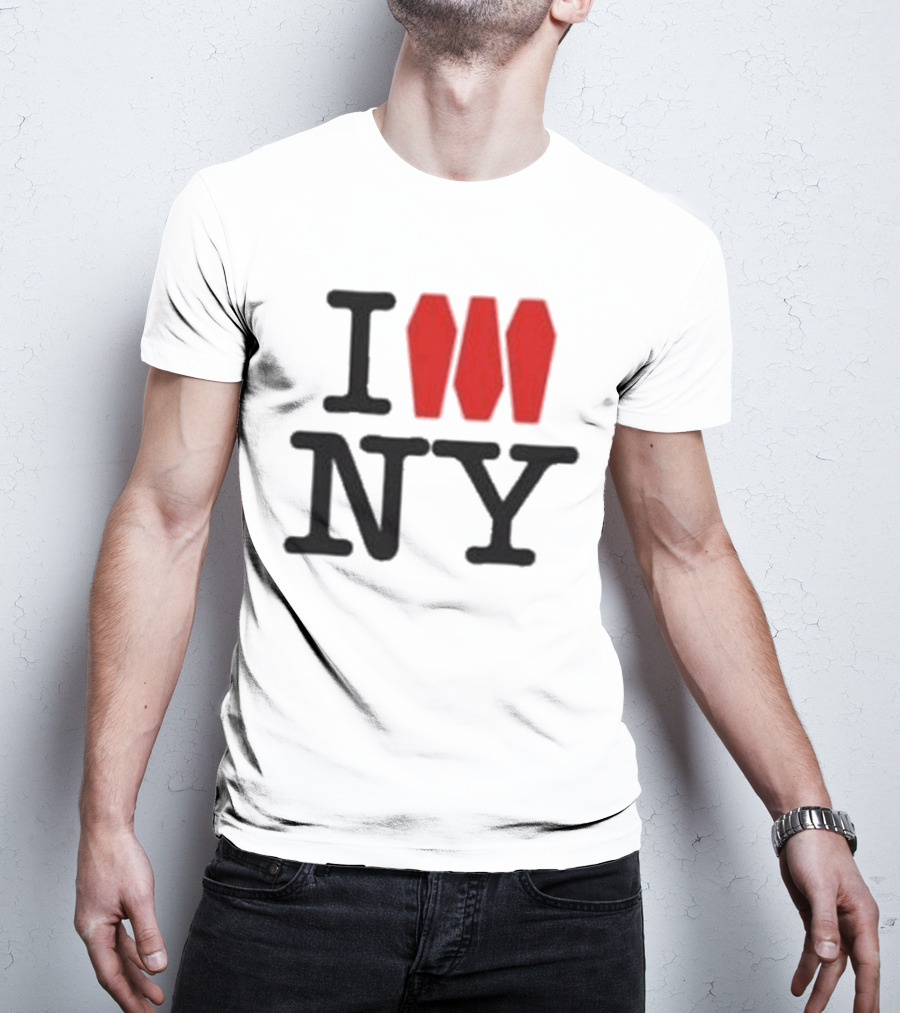 I Love NY Coffin Icon Parody Trend T-Shirt