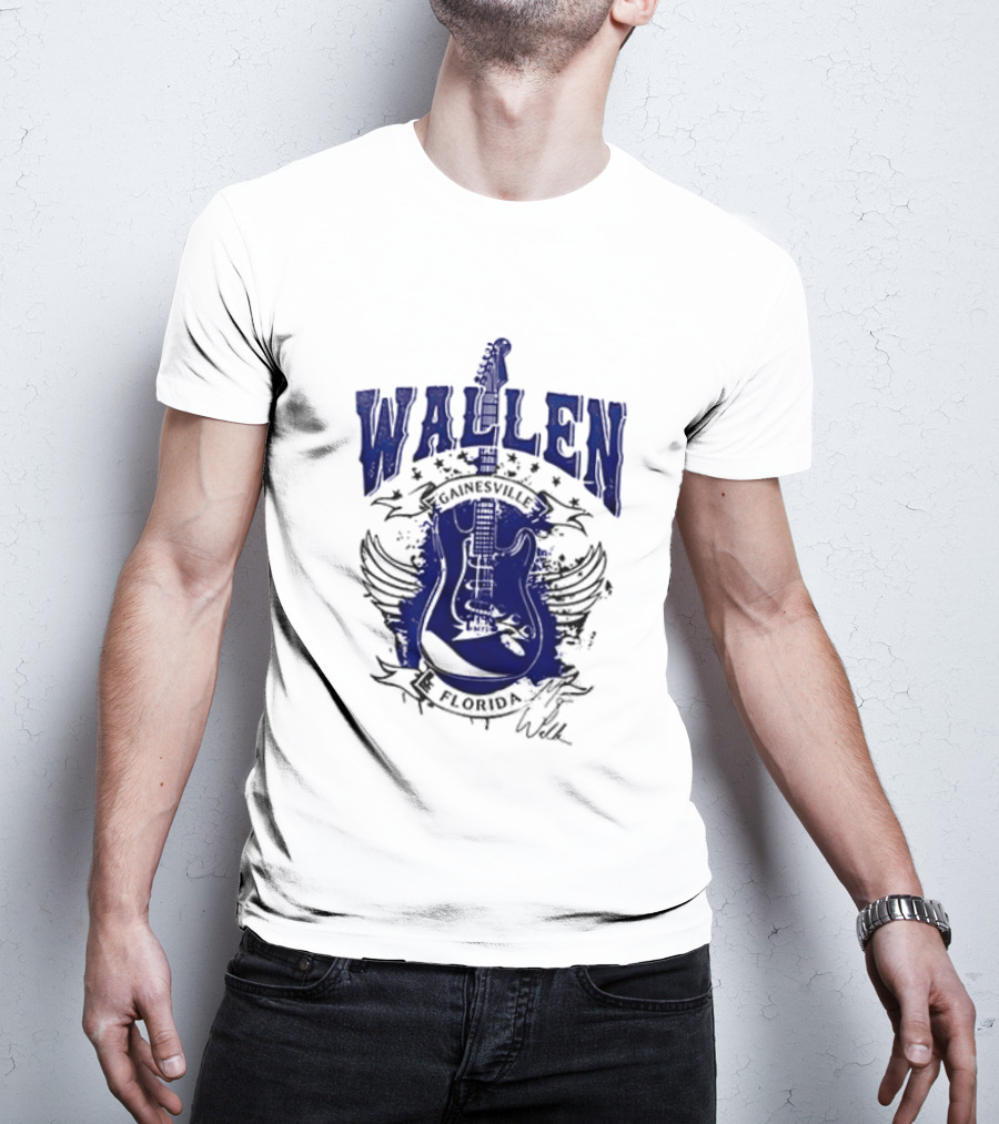 Morgan Wallen Gainesville Florida Guitar Wings T-Shirt
