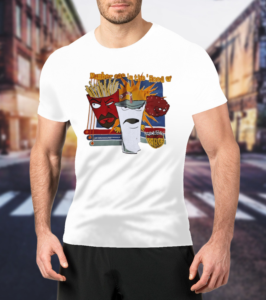 Number One In The 'Hood G Aqua Teen Hunger Force Frylock Master Shake Meatwad T-Shirt