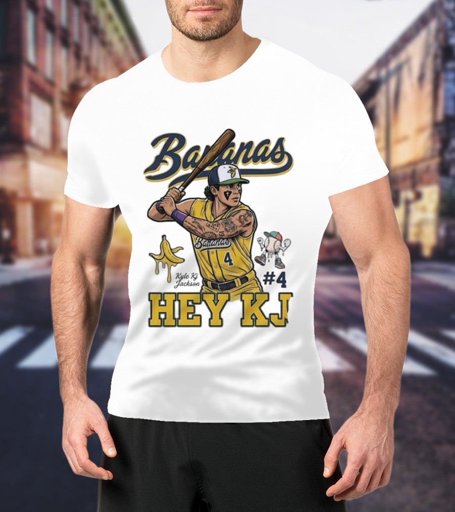 Bananas Kyle Kj Jackson Number 4 Hey KJ T-Shirt