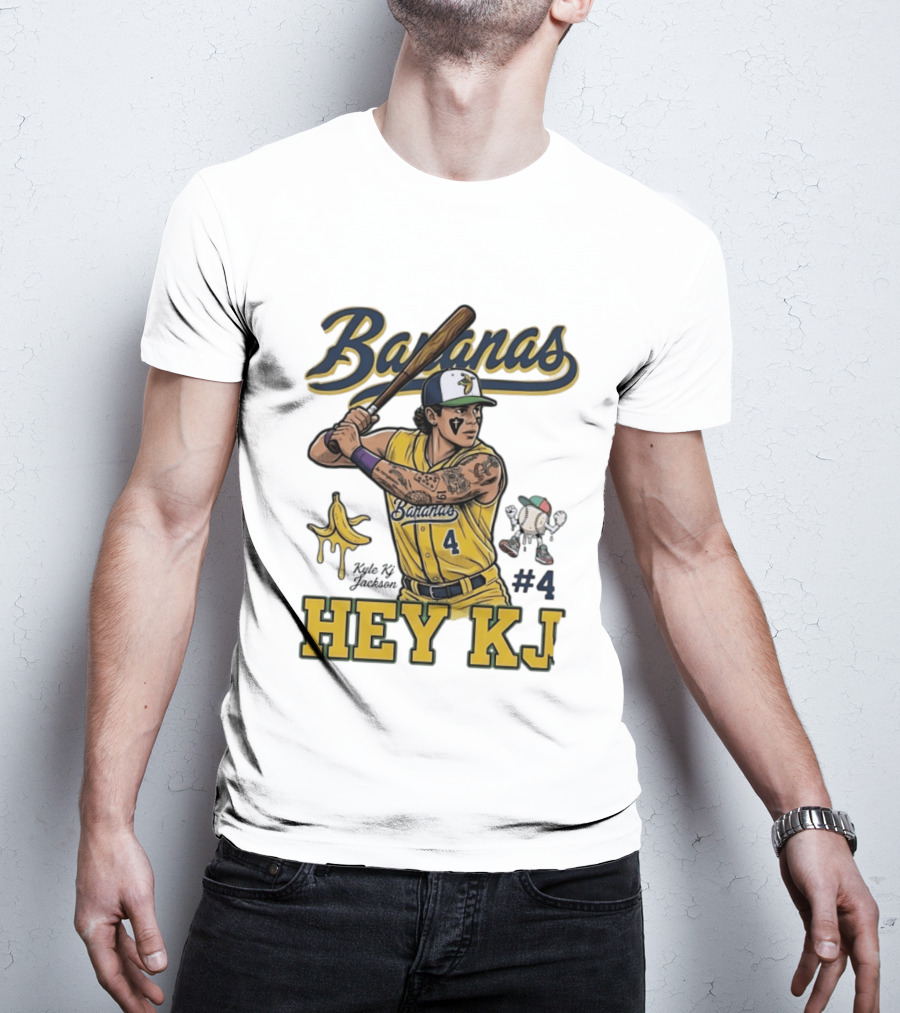 Bananas Kyle Kj Jackson Number 4 Hey KJ T-Shirt