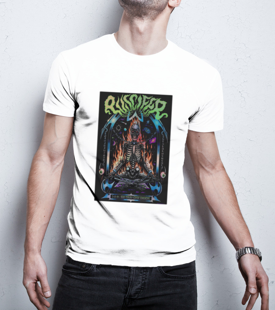 Puscifer San Diego Civic Theatre May 13 2026 Skeleton Cosmic Fire T-Shirt