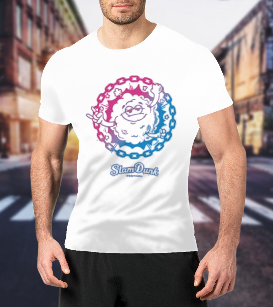 Slam Dunk World Moshy Dreamy Colorful Circle T-Shirt