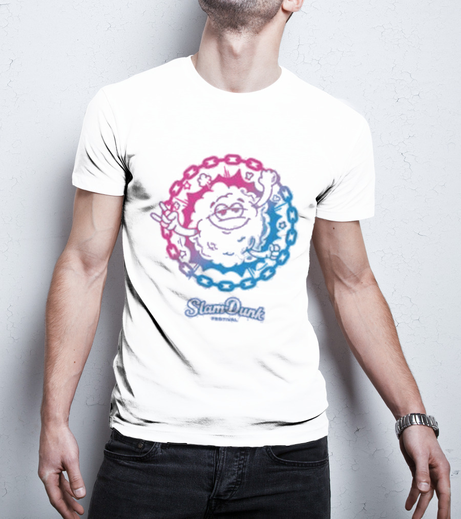 Slam Dunk World Moshy Dreamy Colorful Circle T-Shirt