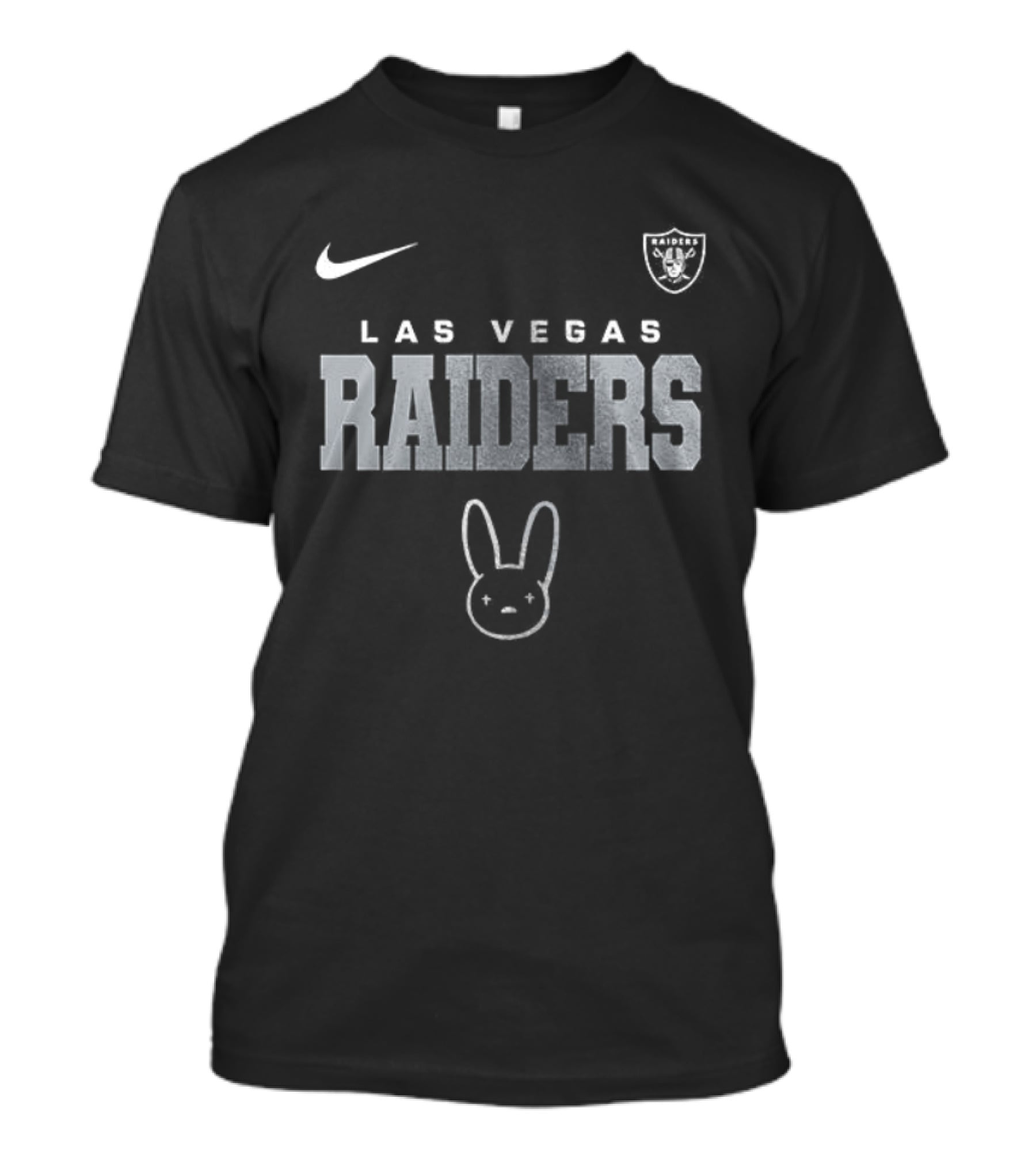 Las Vegas Raiders Bad Bunny El Conejo Malo Vision Skull Nike Collaboration T-Shirt