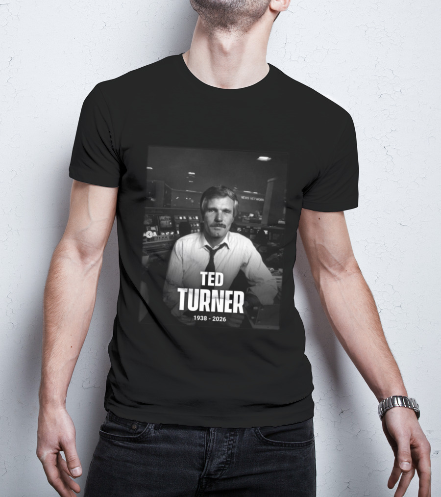 Ted Turner CNN News Network 1938 2026 Remembrance T-Shirt