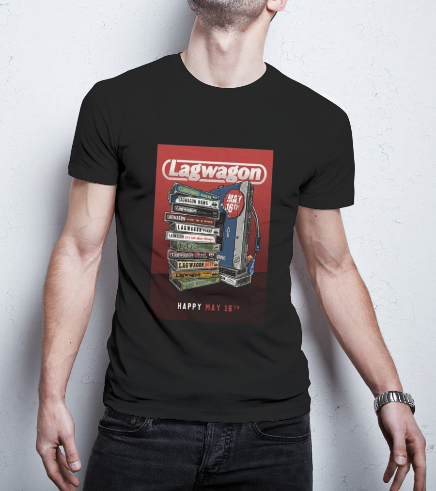 Lagwagon Happy May 16th Fat Wreck Chords 35 Years Celebration San Francisco 2026 T-Shirt