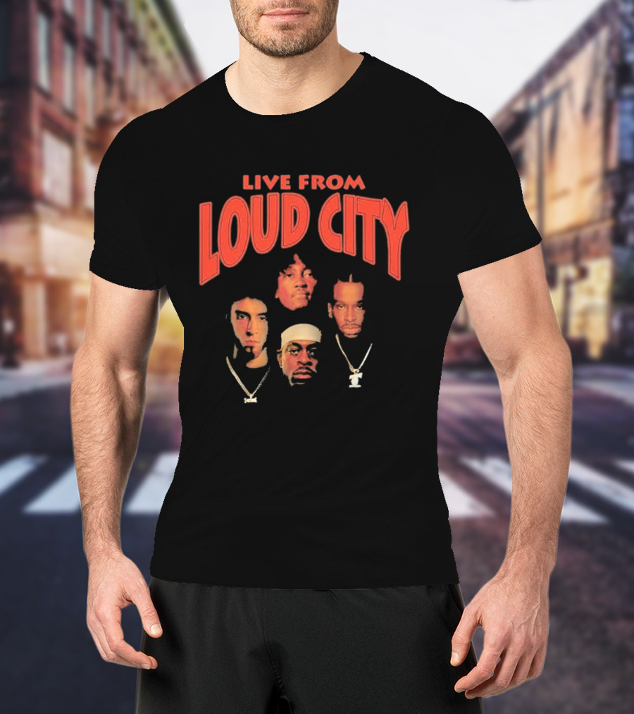 Live From Loud City Hip Hop Legends Faces And Chains T-Shirt