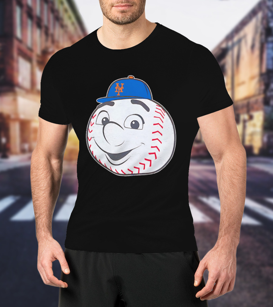 New York Mets Mr. Met Big Face Baseball 2026 T-Shirt