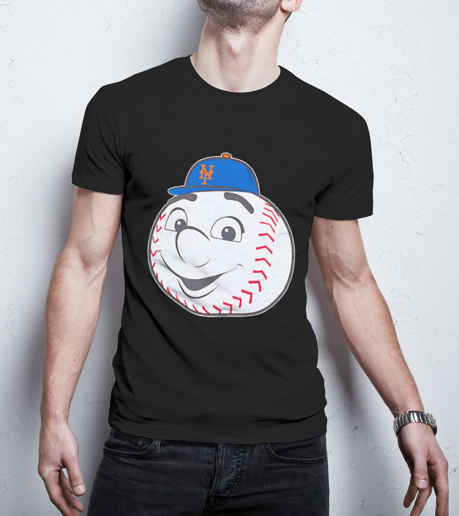New York Mets Mr. Met Big Face Baseball 2026 T-Shirt