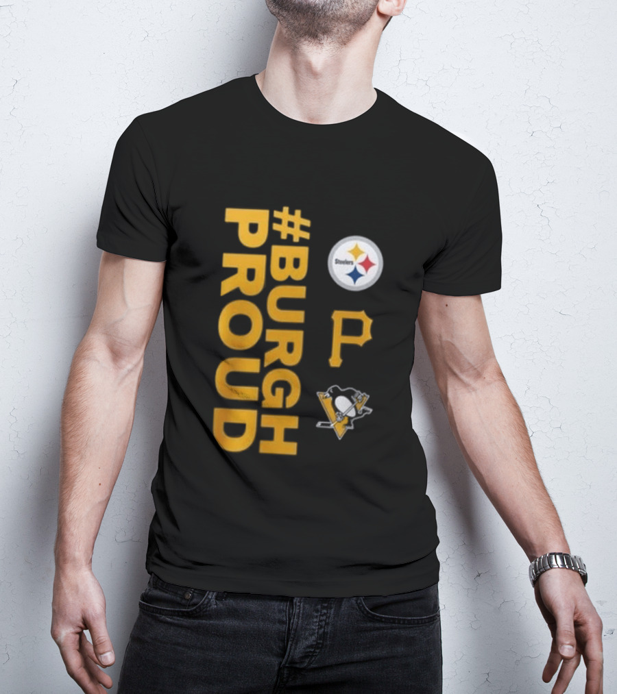 Pittsburgh Pirates 2026 #Burgh Proud Steelers Penguins T-Shirt