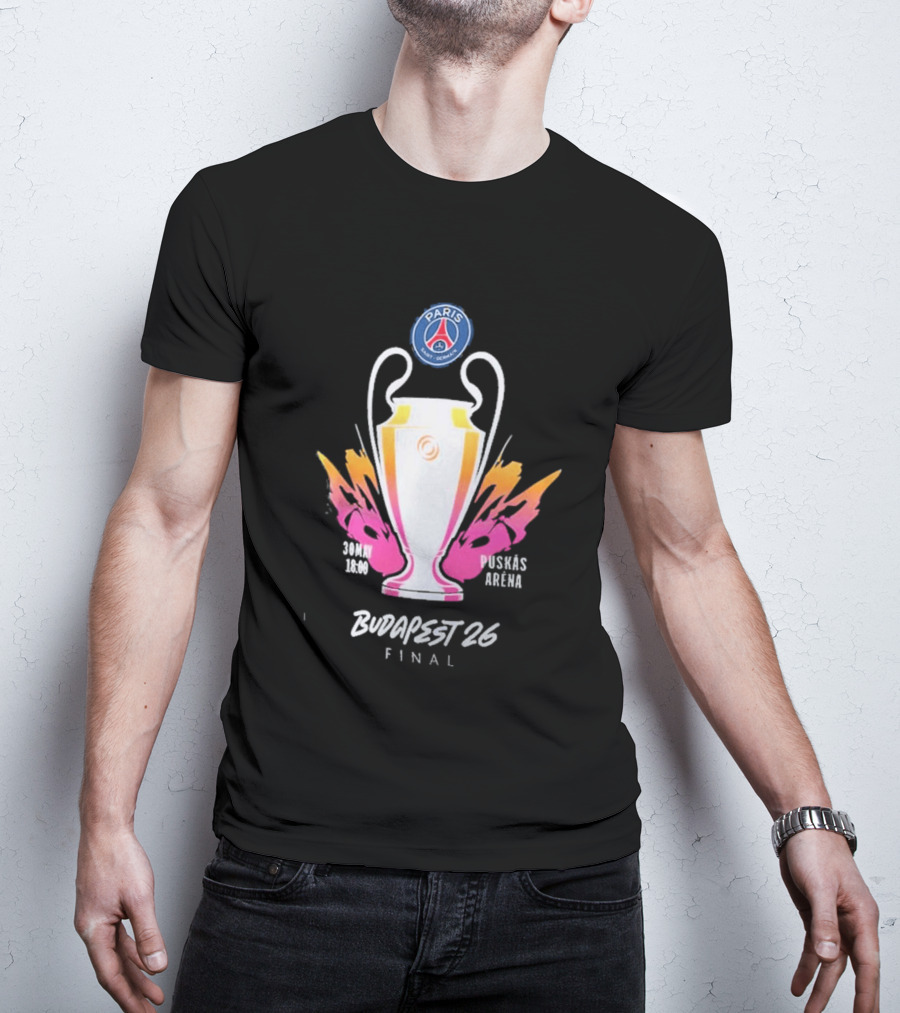 PSG Budapest 26 Final Champion's Trophy Paris Arena T-Shirt