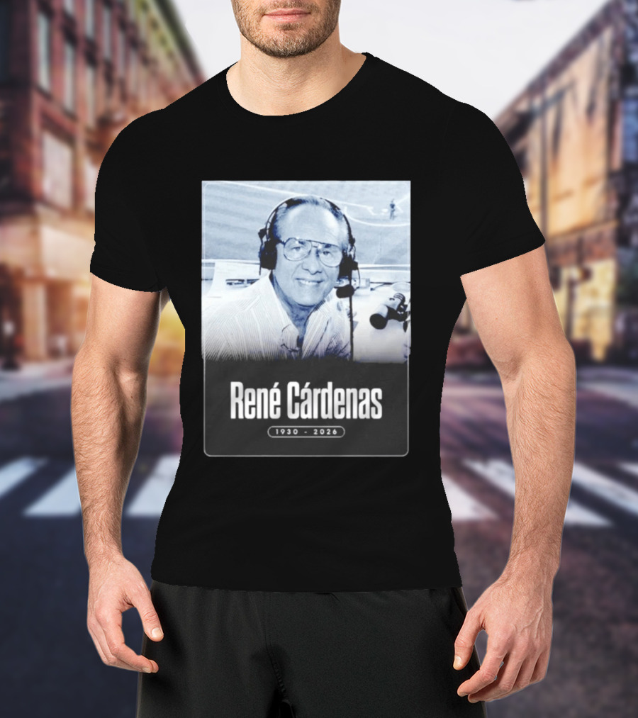 Rene Cardenas 1930 2026 Celebrating Legacy In Broadcasting T-Shirt