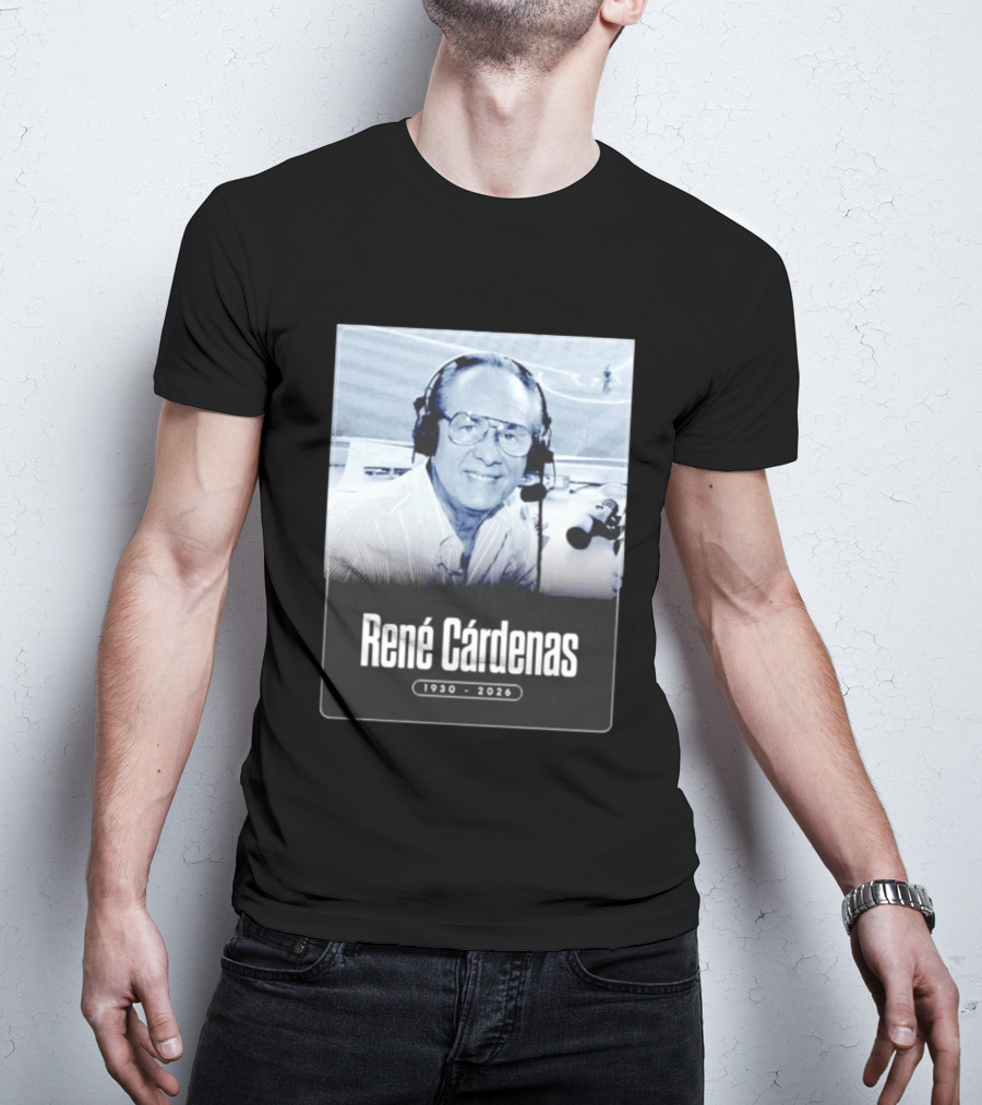 Rene Cardenas 1930 2026 Celebrating Legacy In Broadcasting T-Shirt