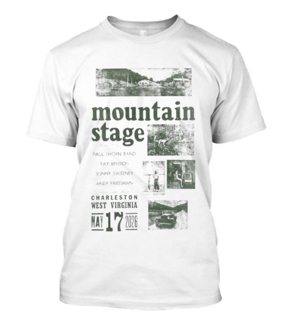 Mountain Stage With Kathy Mattea Charleston West Virginia May 17 2026 T-Shirt