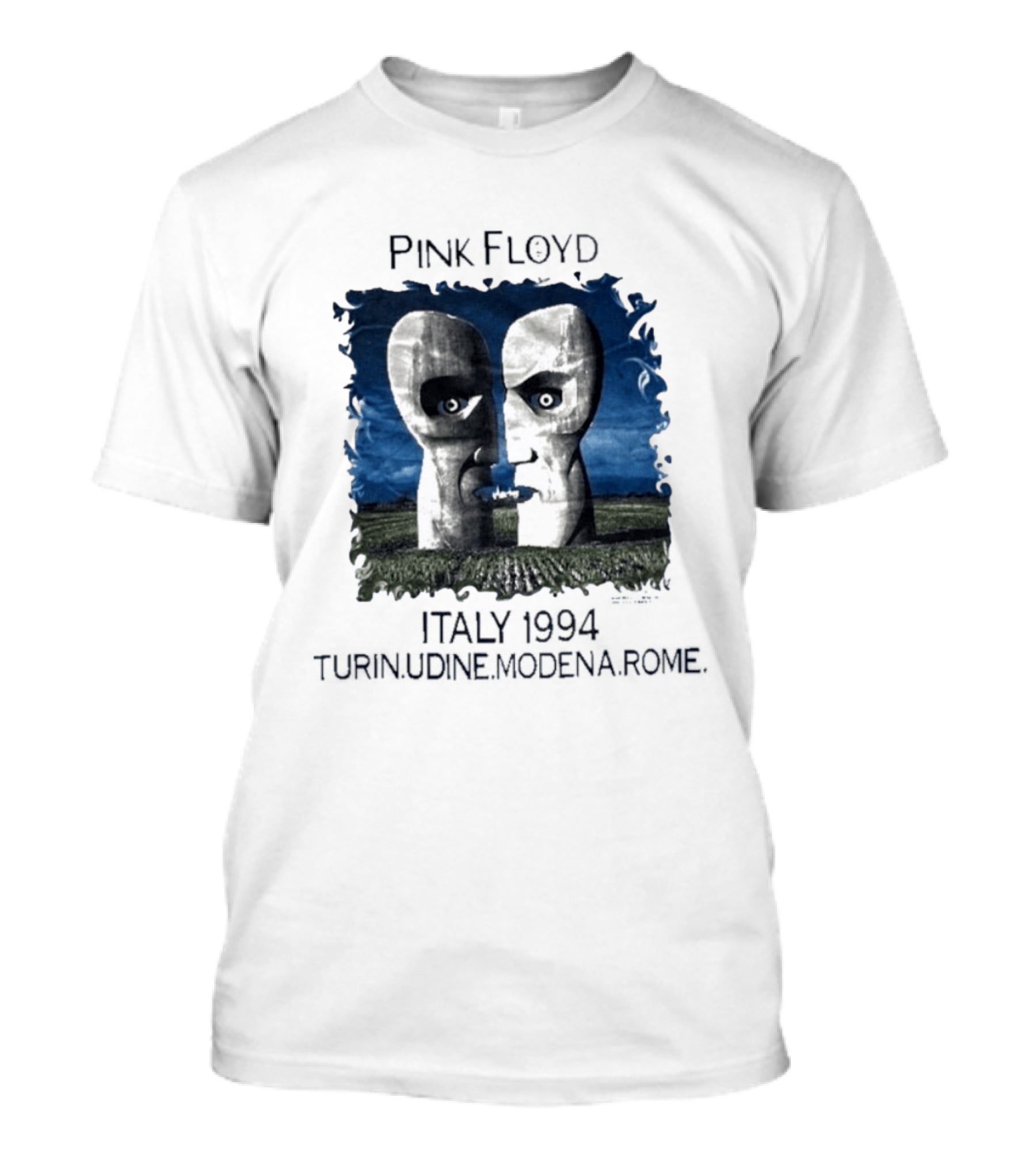 Pink Floyd Italy 1994 Turin Udine Modena Rome Faces T-Shirt