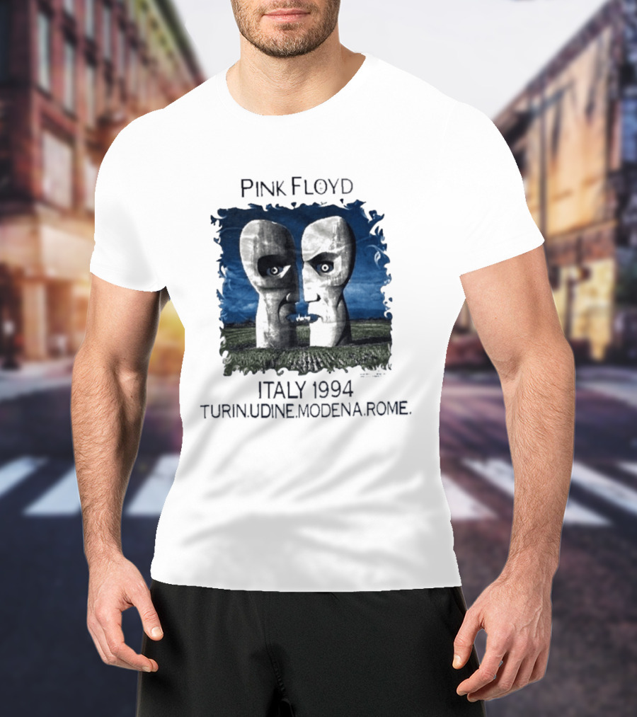 Pink Floyd Italy 1994 Turin Udine Modena Rome Faces T-Shirt