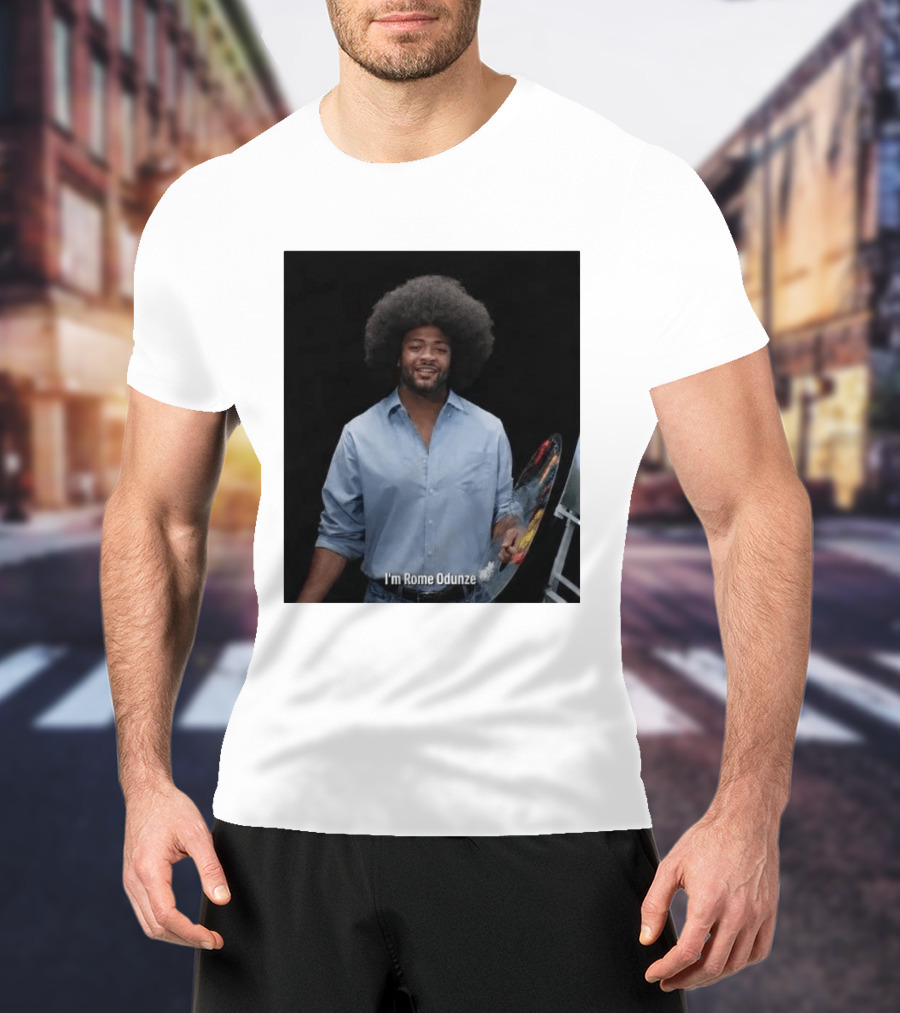 I'm Rome Odunze With Bob Ross Style Transformation T-Shirt