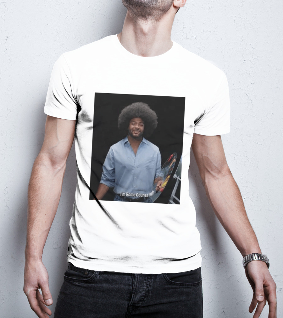 I'm Rome Odunze With Bob Ross Style Transformation T-Shirt