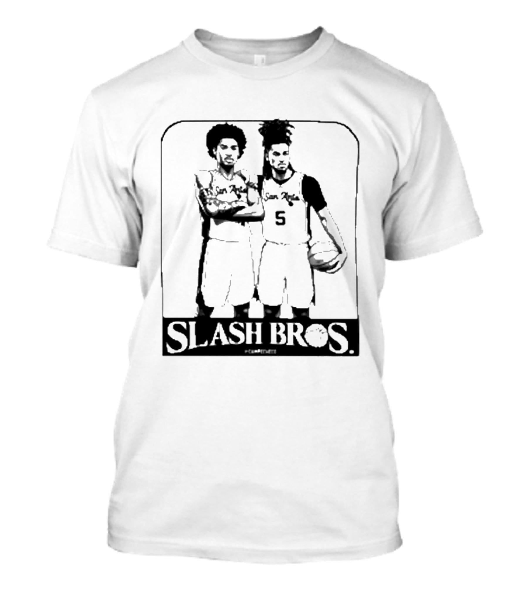 San Antonio Spurs Slash Bros Basketball Players T-Shirt