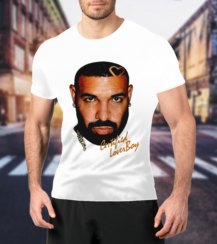 Drake Certified Lover Boy Heart Hair T-Shirt