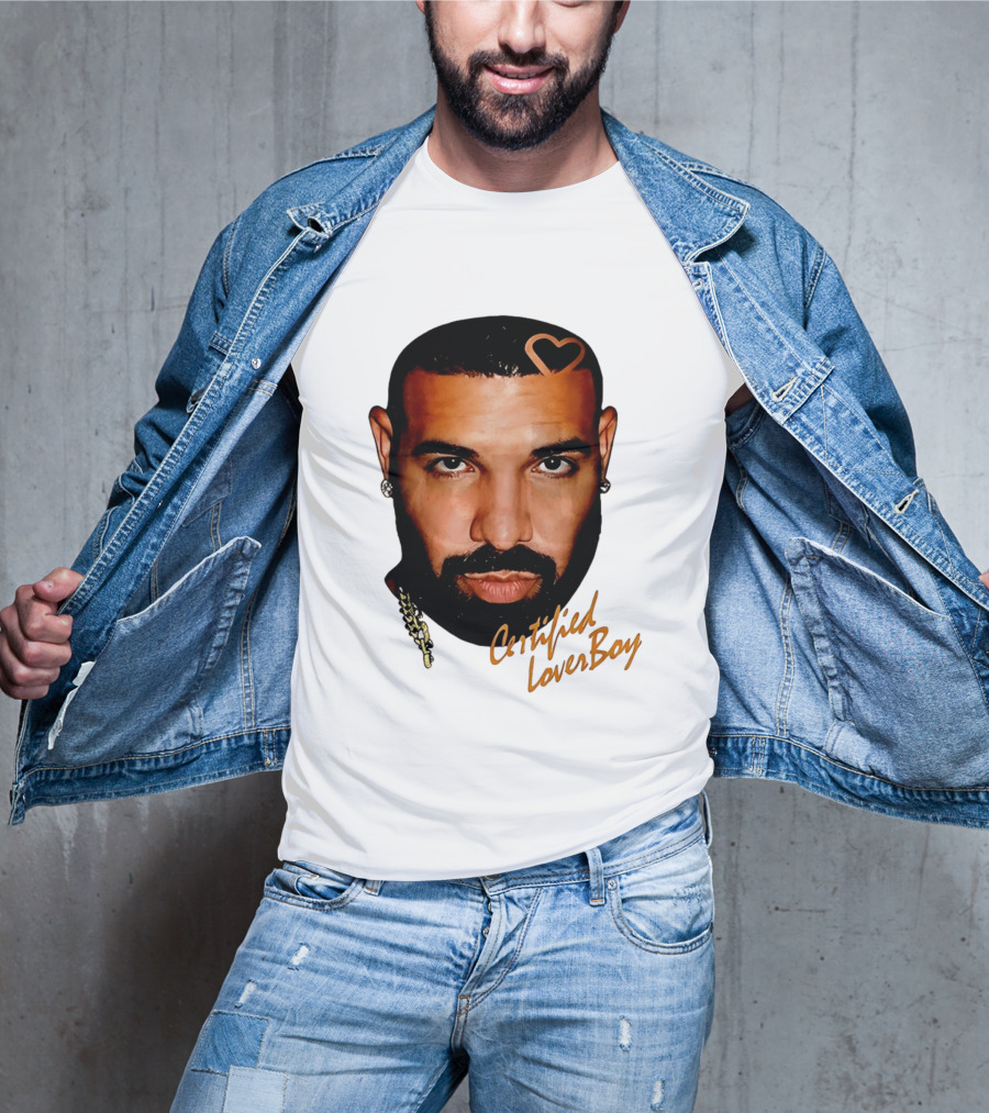 Drake Certified Lover Boy Heart Hair T-Shirt
