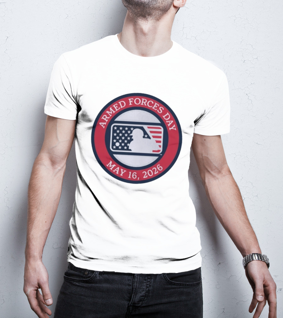 MLB Armed Forces Day May 16 2026 Stars And Stripes Circle T-Shirt