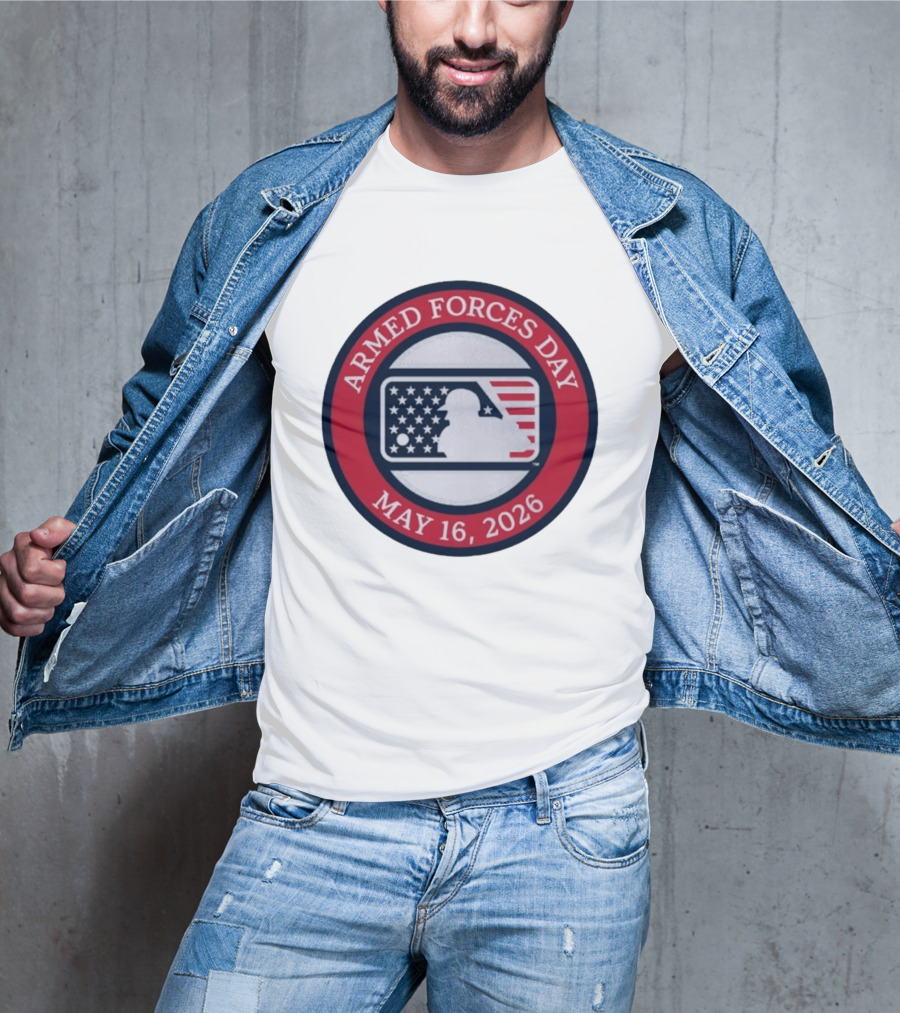 MLB Armed Forces Day May 16 2026 Stars And Stripes Circle T-Shirt