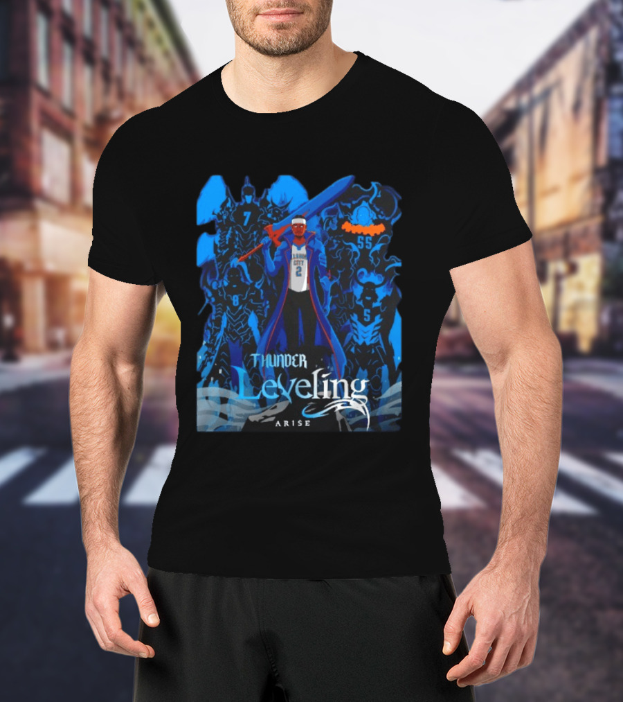 Thunder Leveling Solo Leveling Arise Oklahoma City T-Shirt